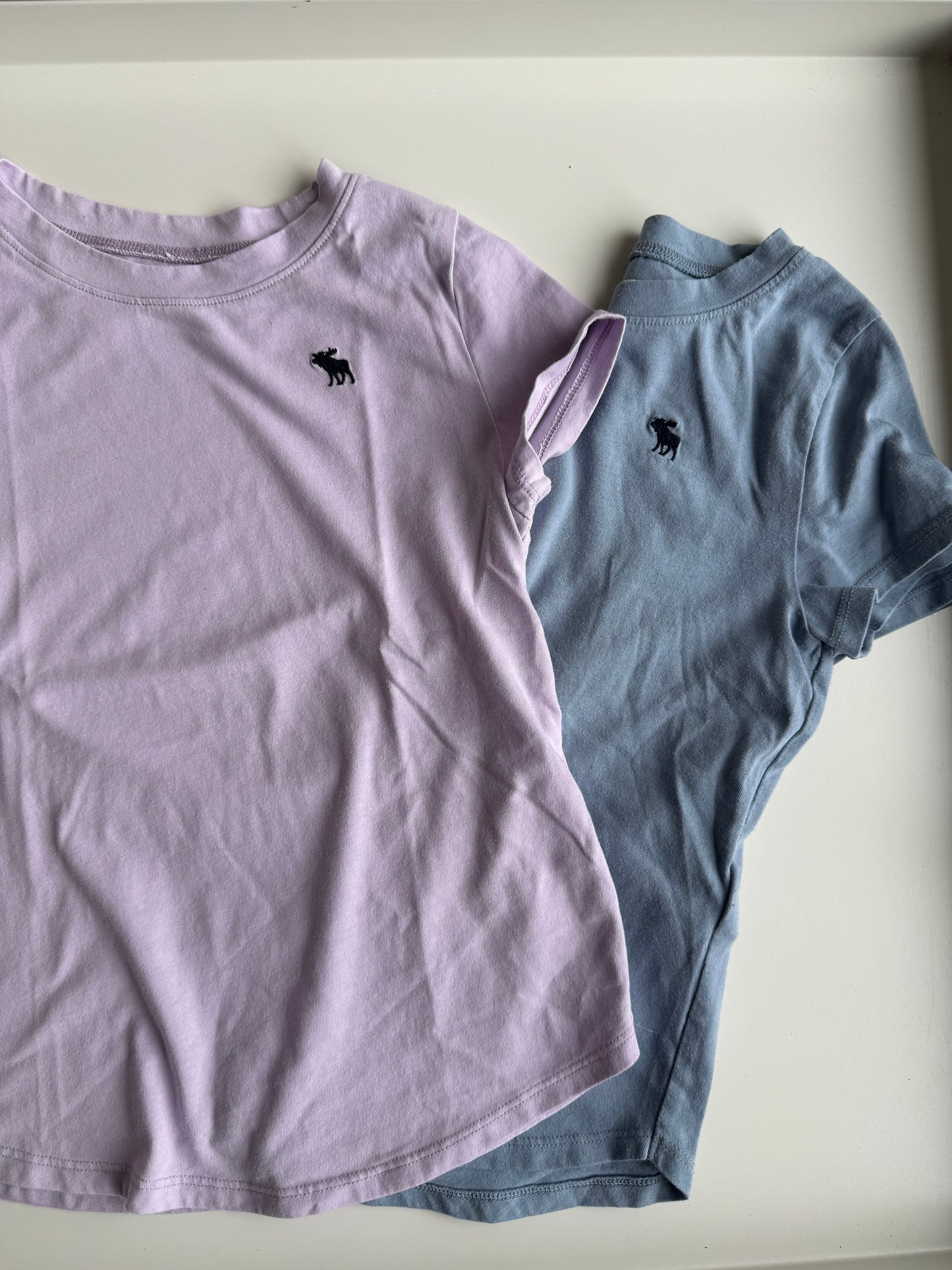 ABERCROMBIE T-Shirt Set hellblau flieder 122/128
