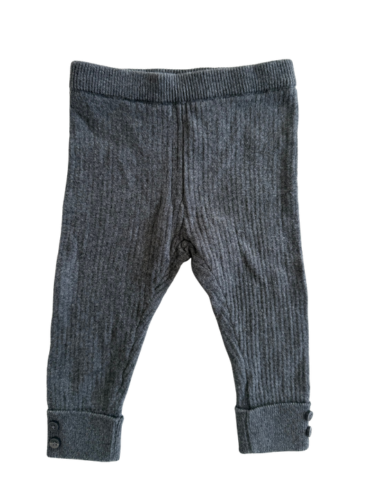 ZARA Hose Strick dunkelgrau 68