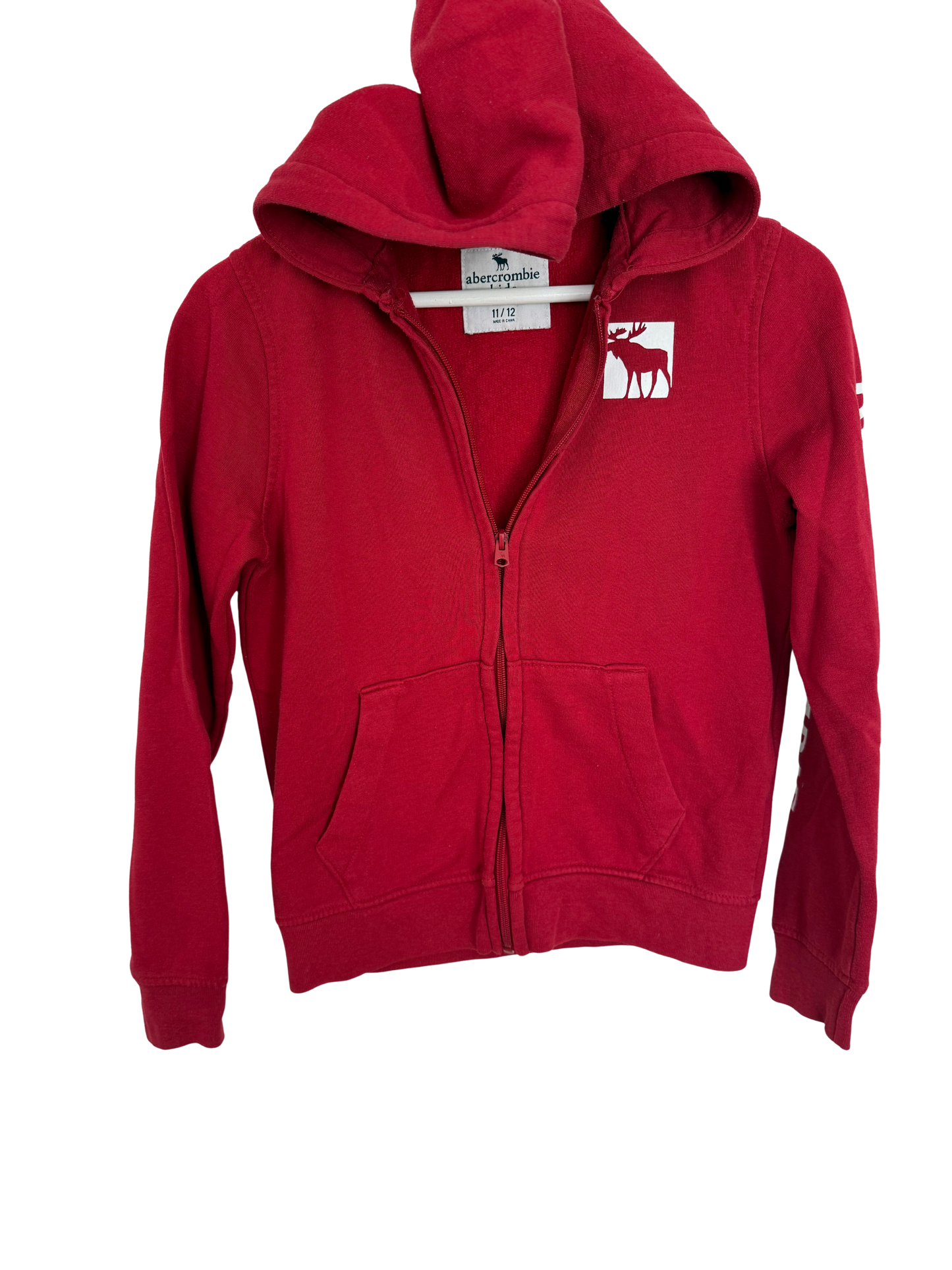 ABERCROMBIE Sweatjacke rot 146