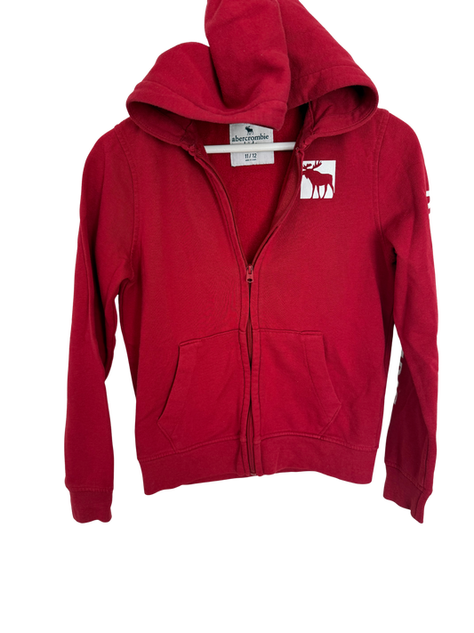 ABERCROMBIE Sweatjacke rot 146