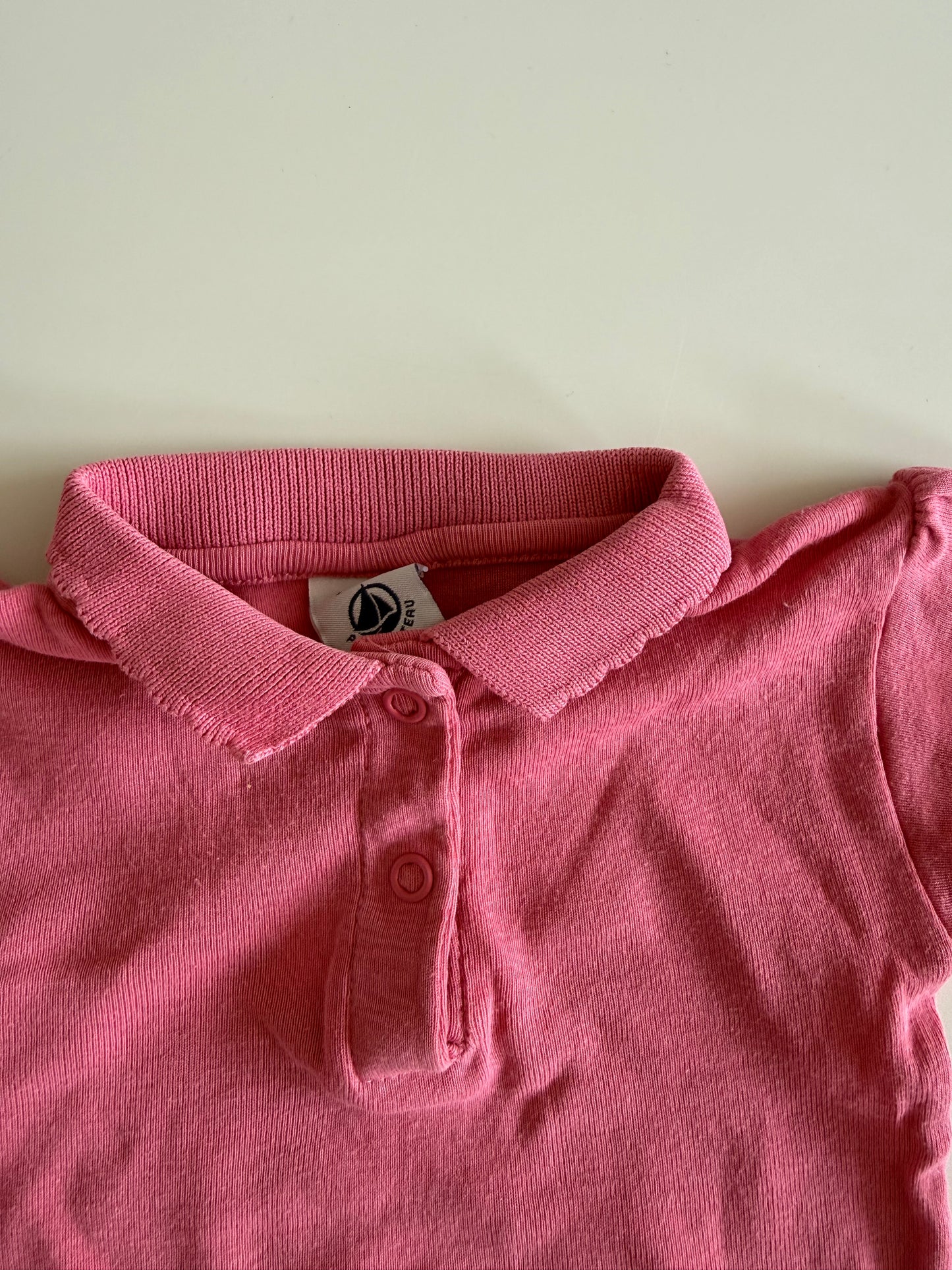 PETIT BATEAU Body Kragen pink 62/68