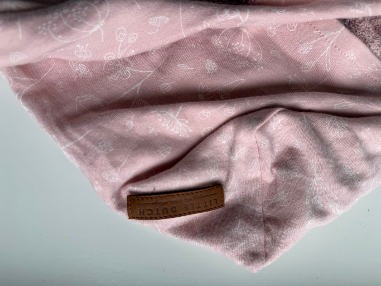 LITTLE DUTCH Bezug Wickelunterlage Frottee rosa