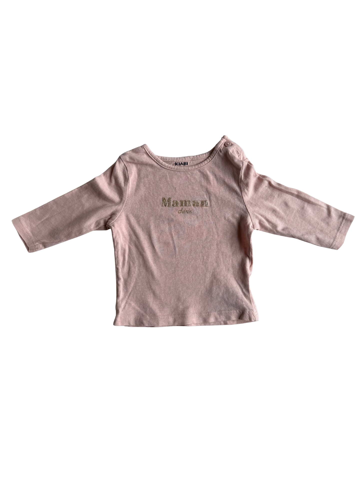 KIABI Langarmshirt rosa Gold Maman 56/62