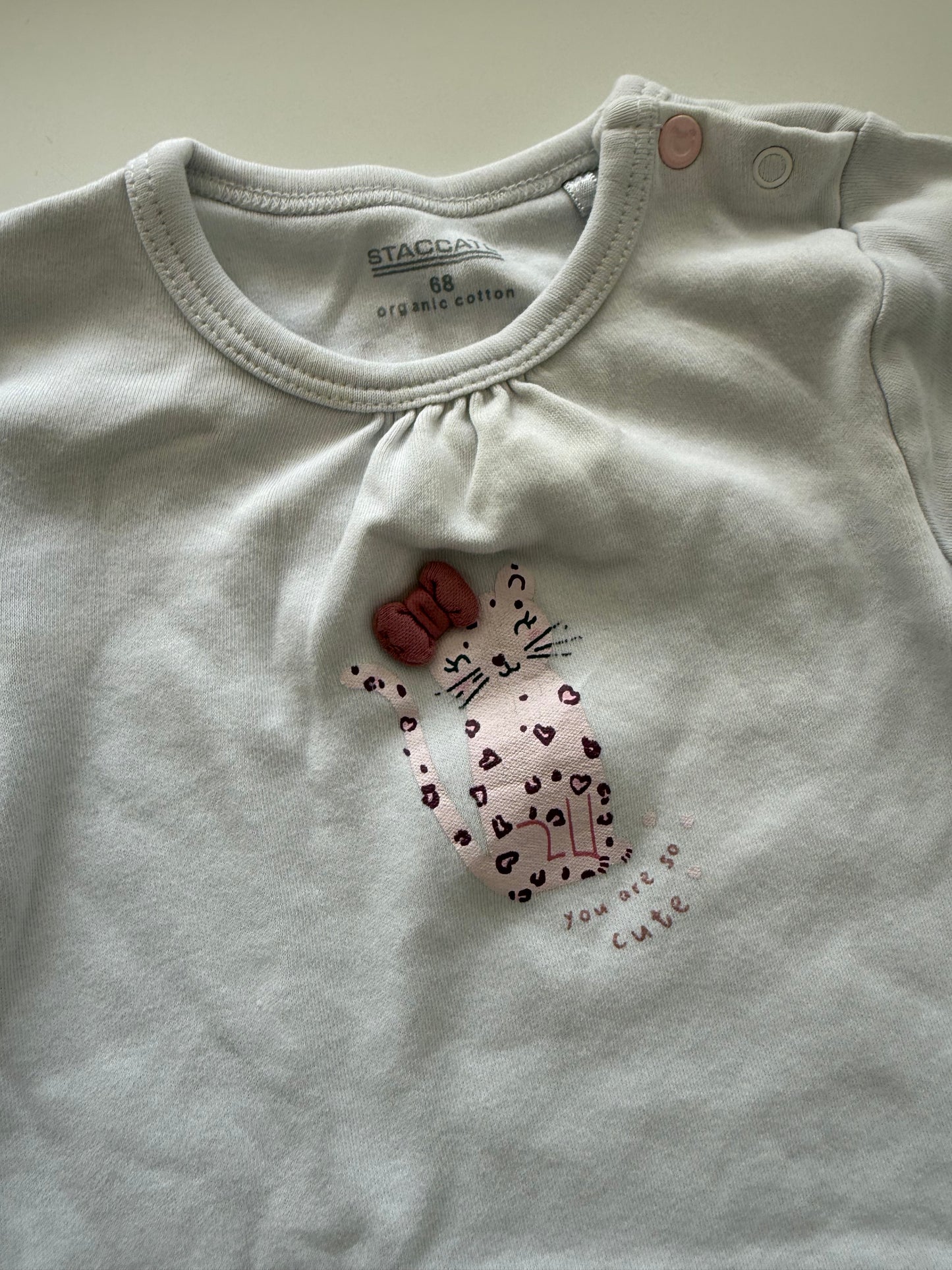 Staccato Langarmshirt weiß Leopoard 68