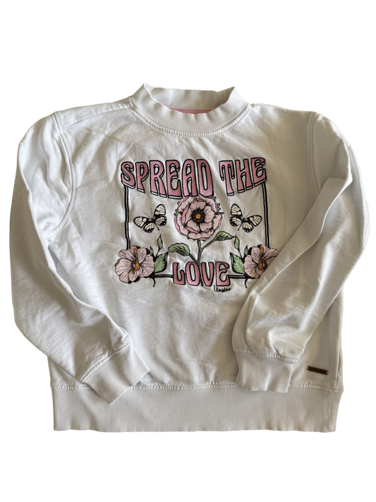 VINGINO Sweatshirt Rosen weiß 158/164