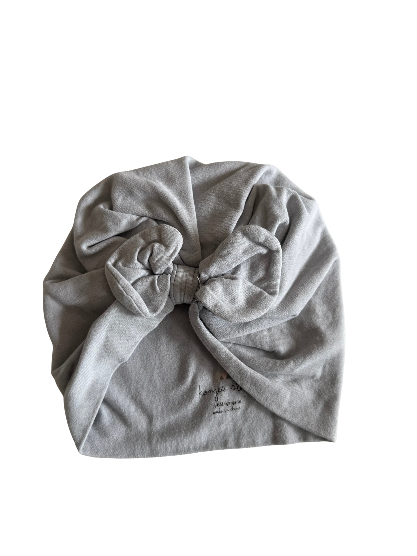 KONGES SLØJD Mütze Turban grau   62/68