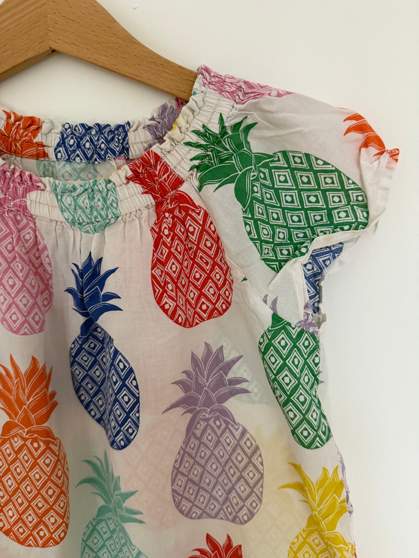 MINI BODEN Kleid Ananas bunt 110
