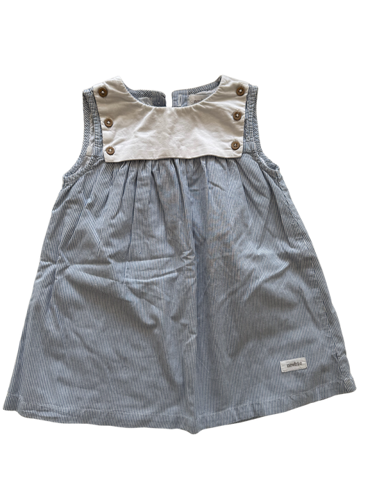 NEWBIE Kleid blau weiß 86
