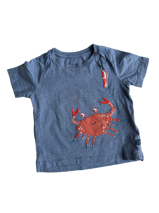 Joules Tshirt Krebs blau 92