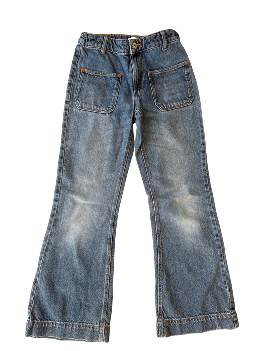 ZARA Schlagjeans blau 152