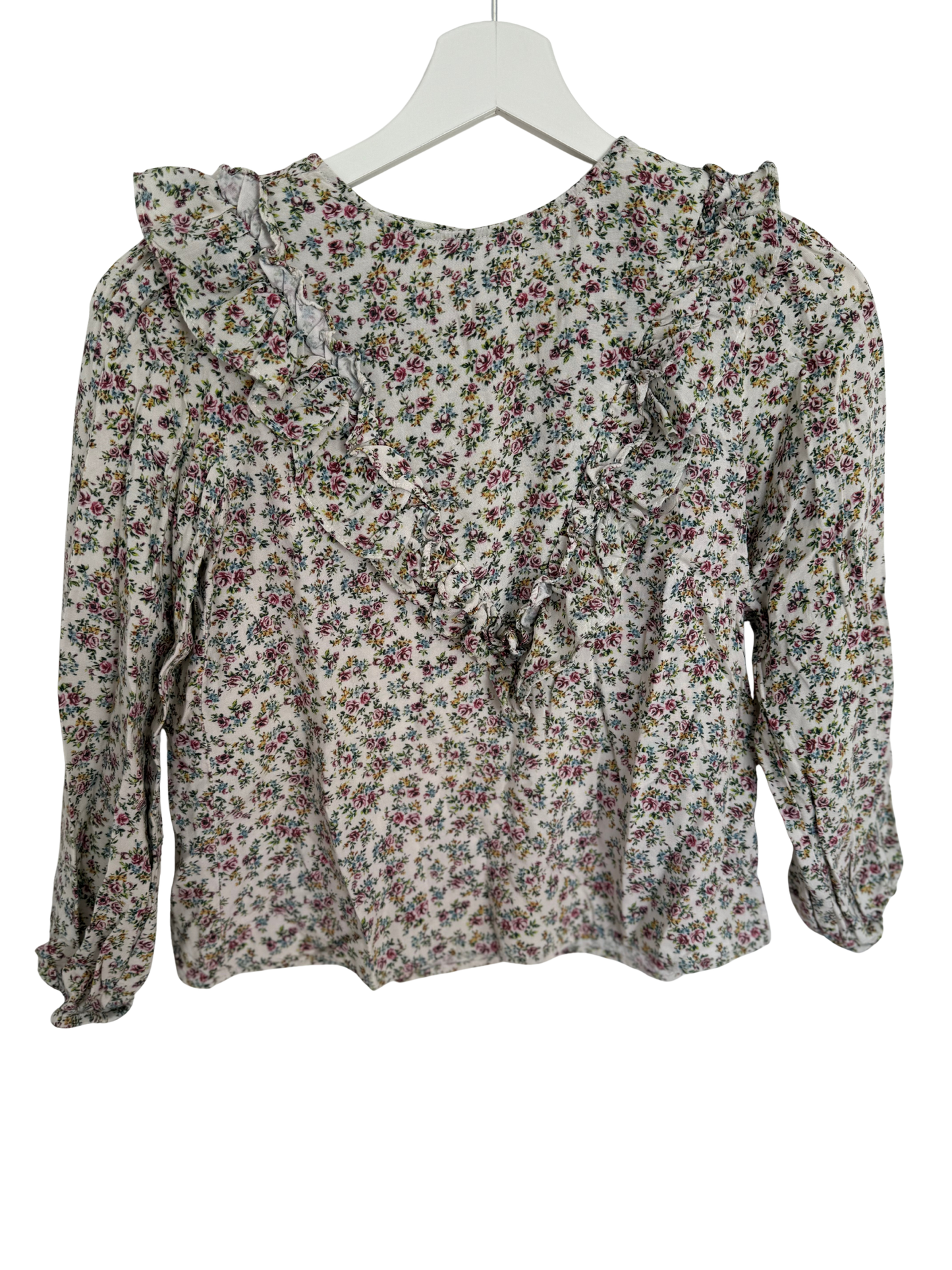 ZARA Bluse Streublumen 152