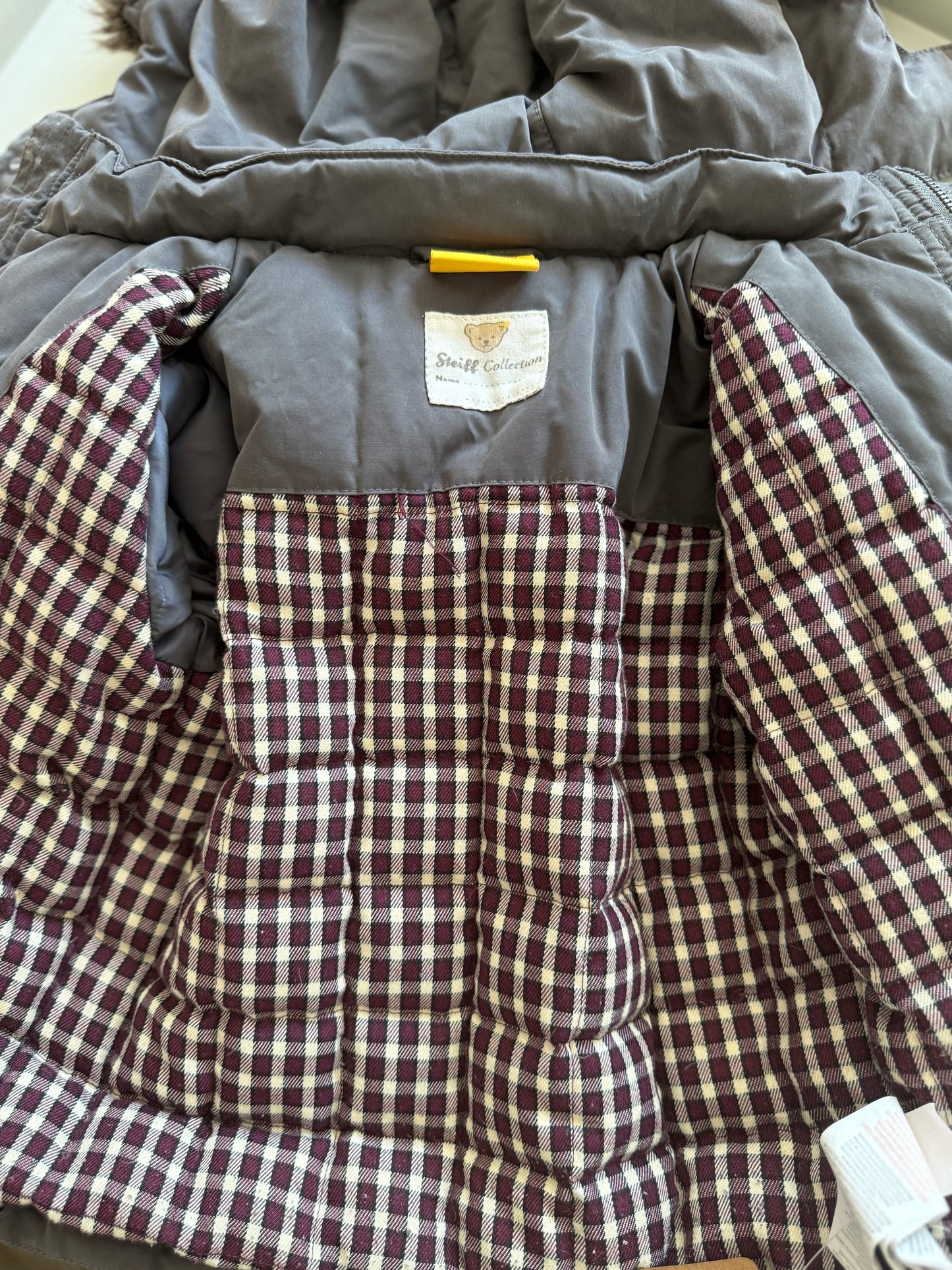 STEIFF Daunenjacke grau warm gefüttert 80