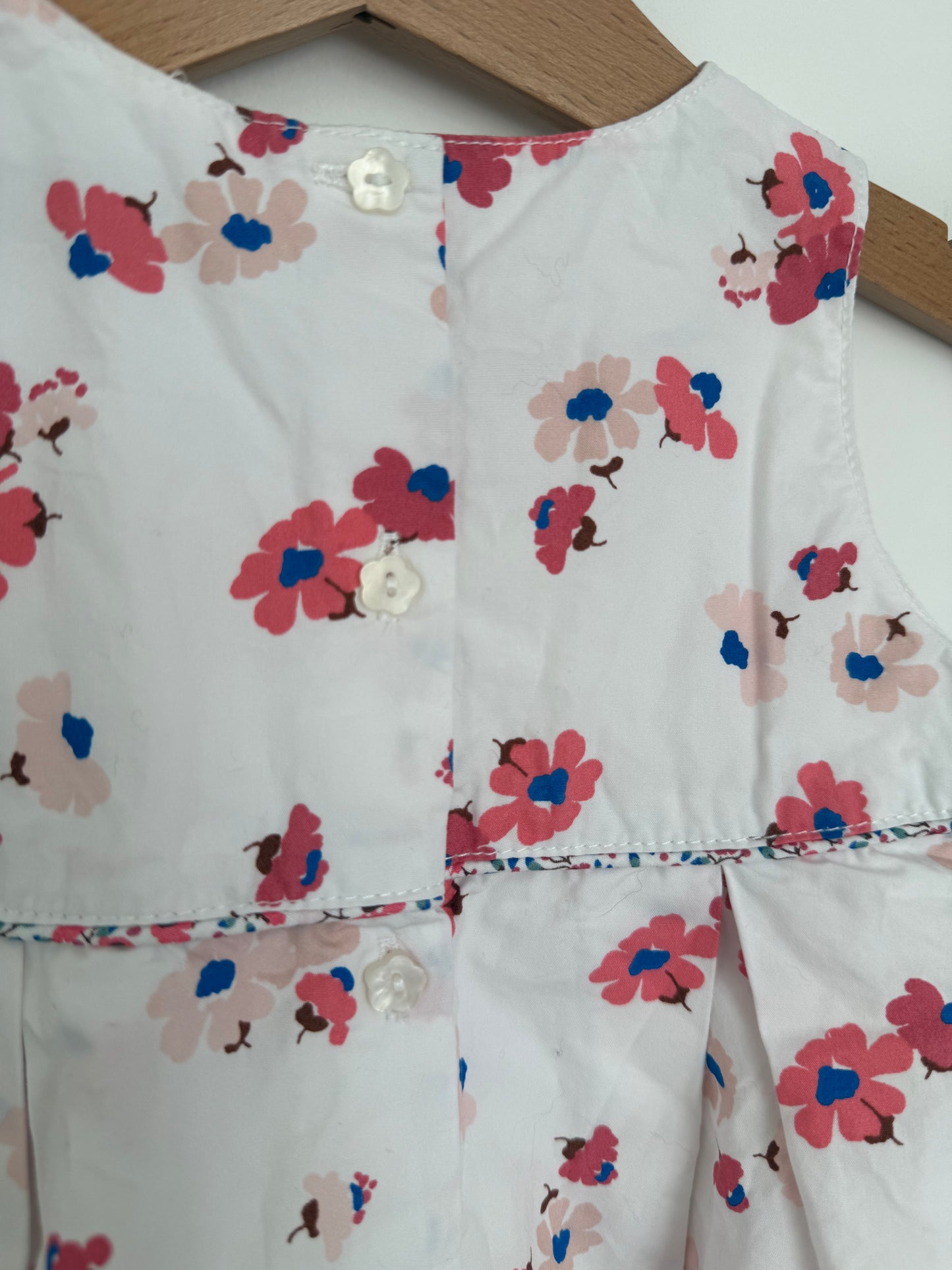 SERGENT MAJOR Sommerkleid Blumen weiß rot pink blau 68/74