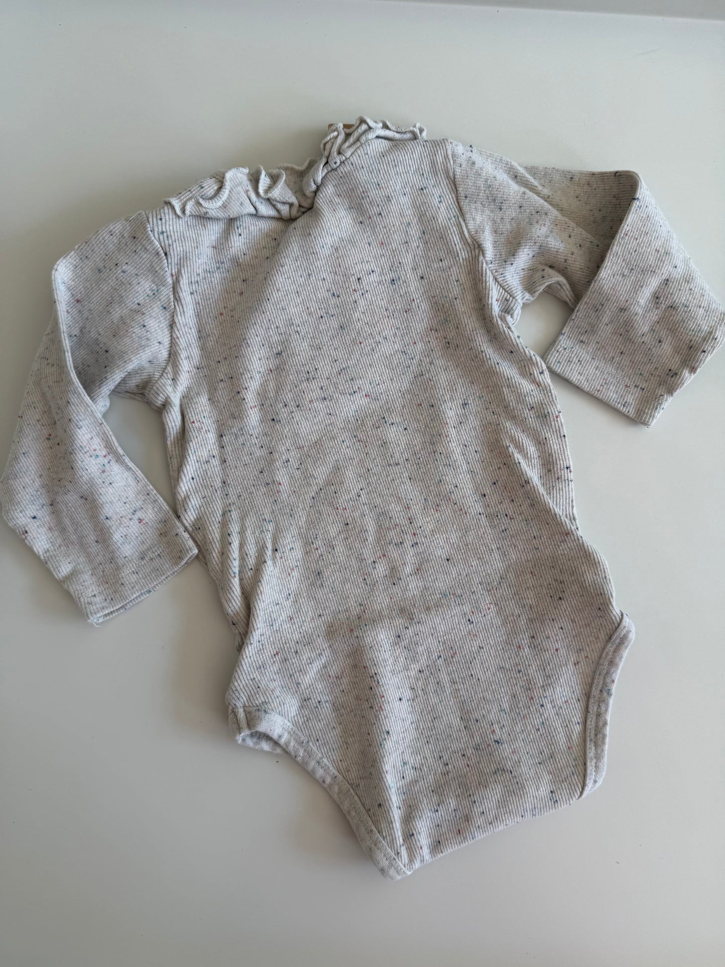 ALANA Ripp Body Stehkragen beige bunt 74/80