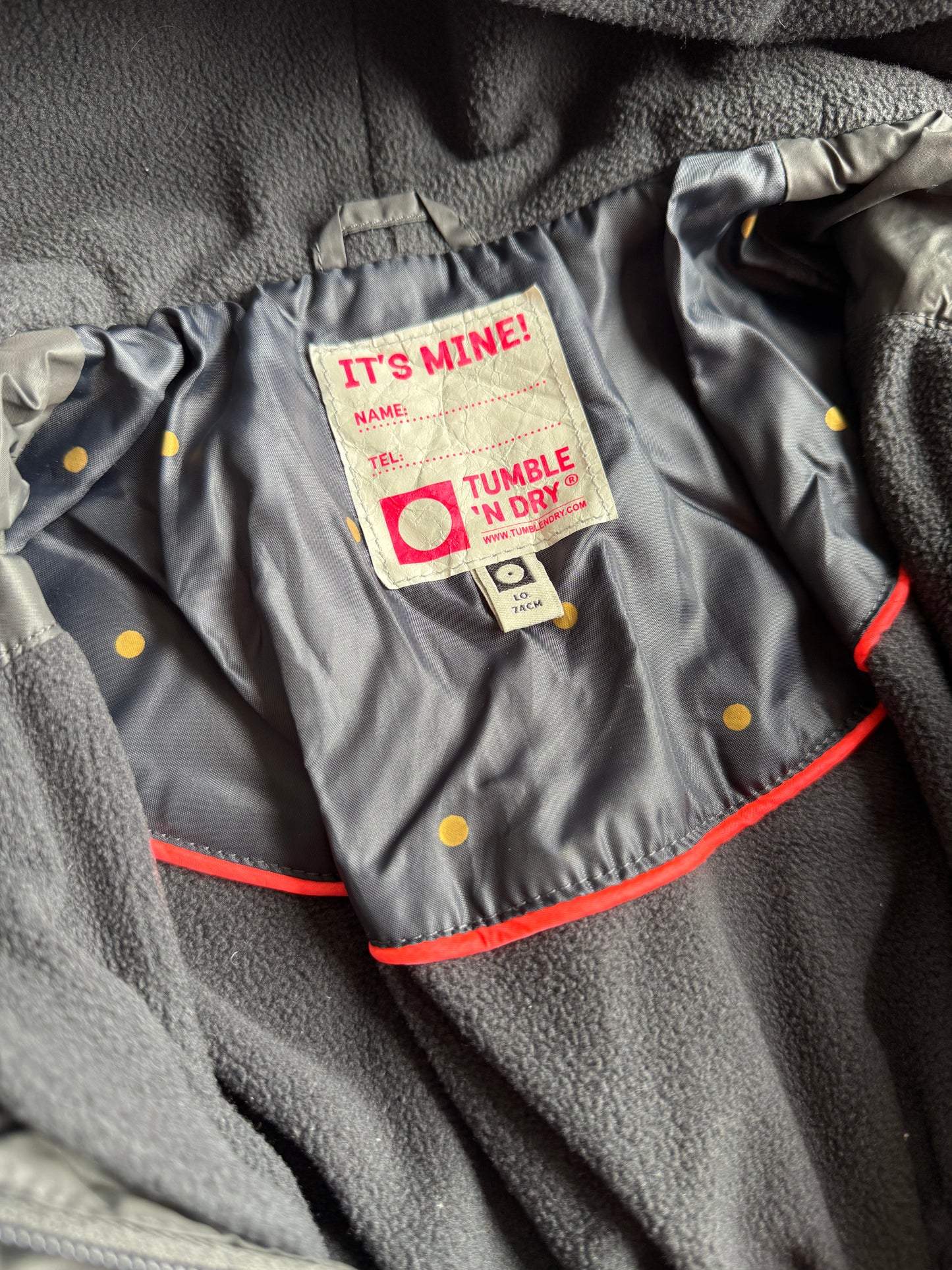 TUMBLE N DRY Winterjacke gefüttert dunkelgrau 74