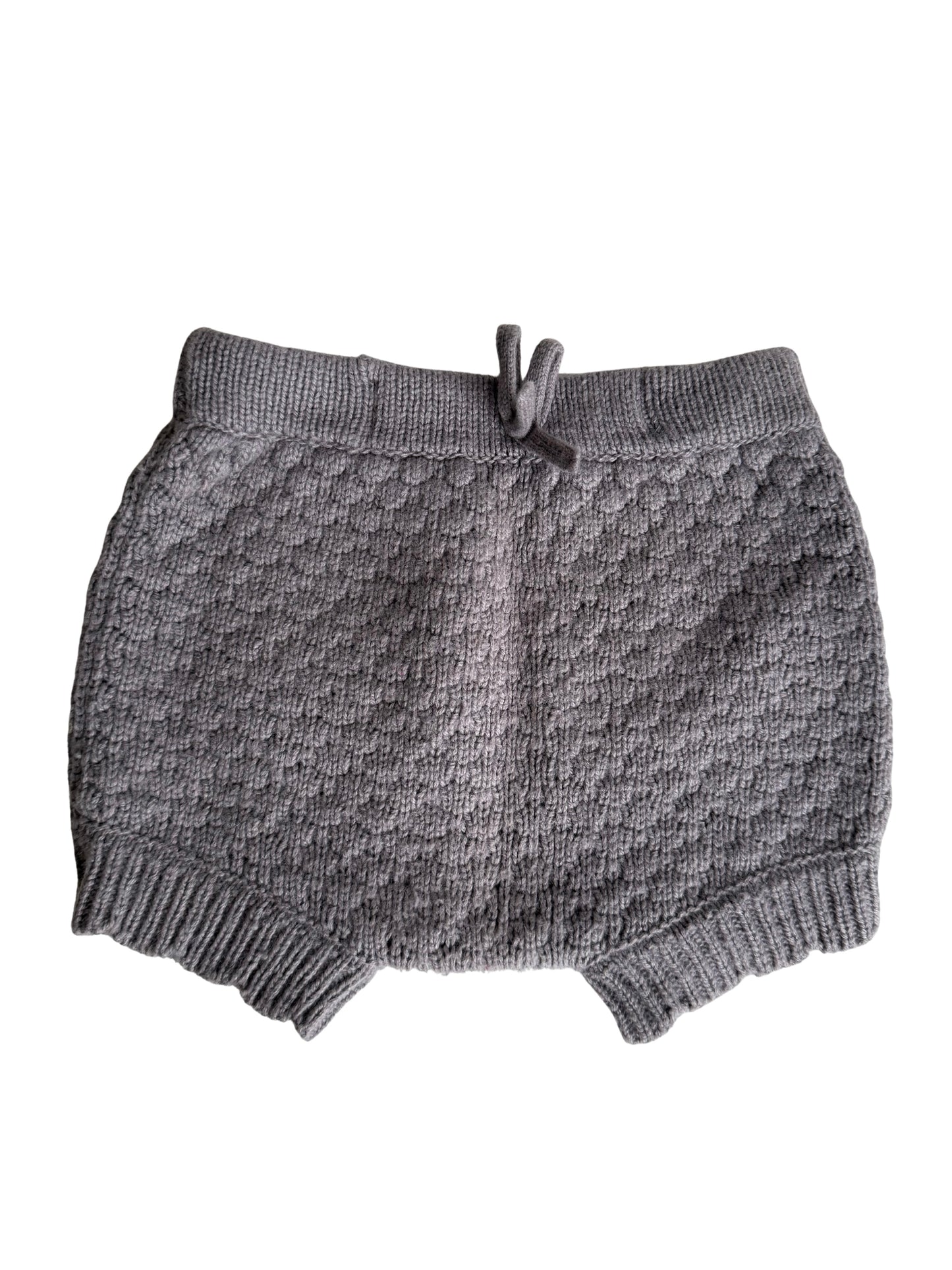 LEEVJE Wollshorts Wolle Cashmere braun grau 74/80