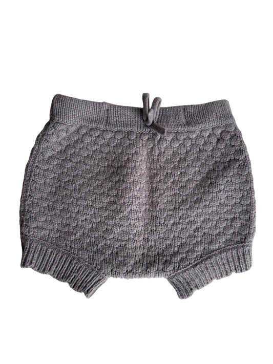 LEEVJE Wollshorts Wolle Cashmere braun grau 74/80