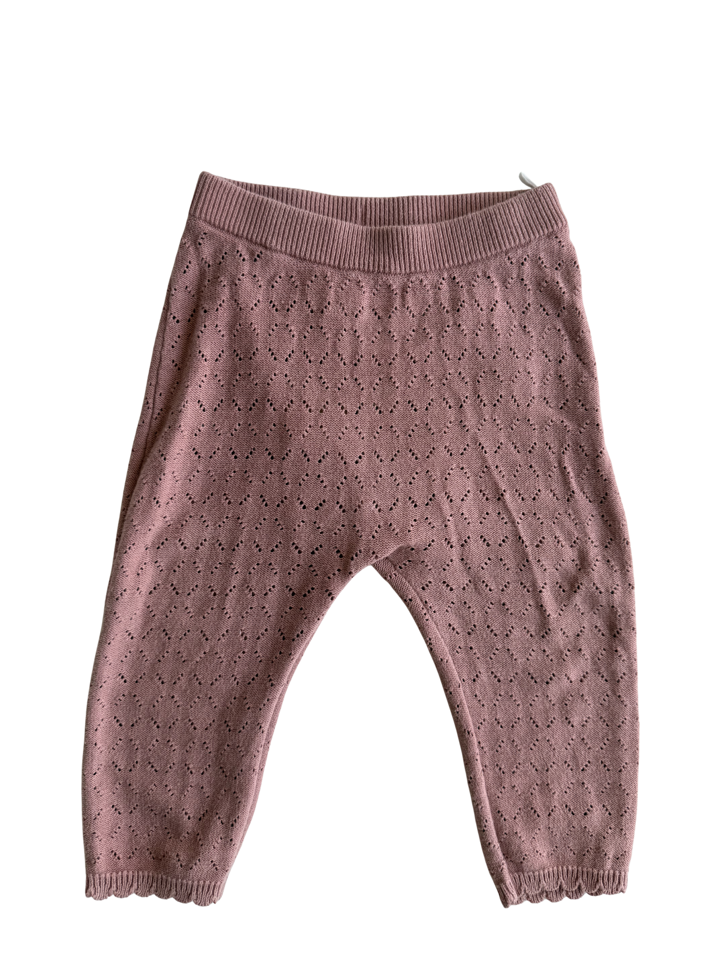 H&M Hose Baumwolle Strick altrosa 74