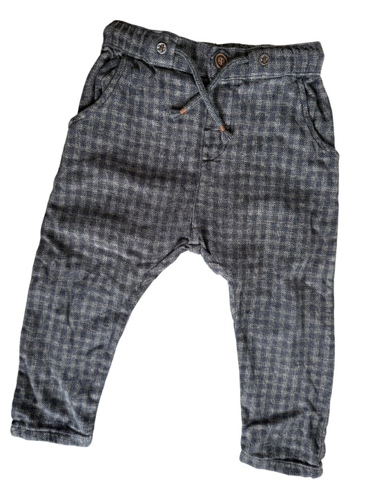 H&M Hose Karo grau 80