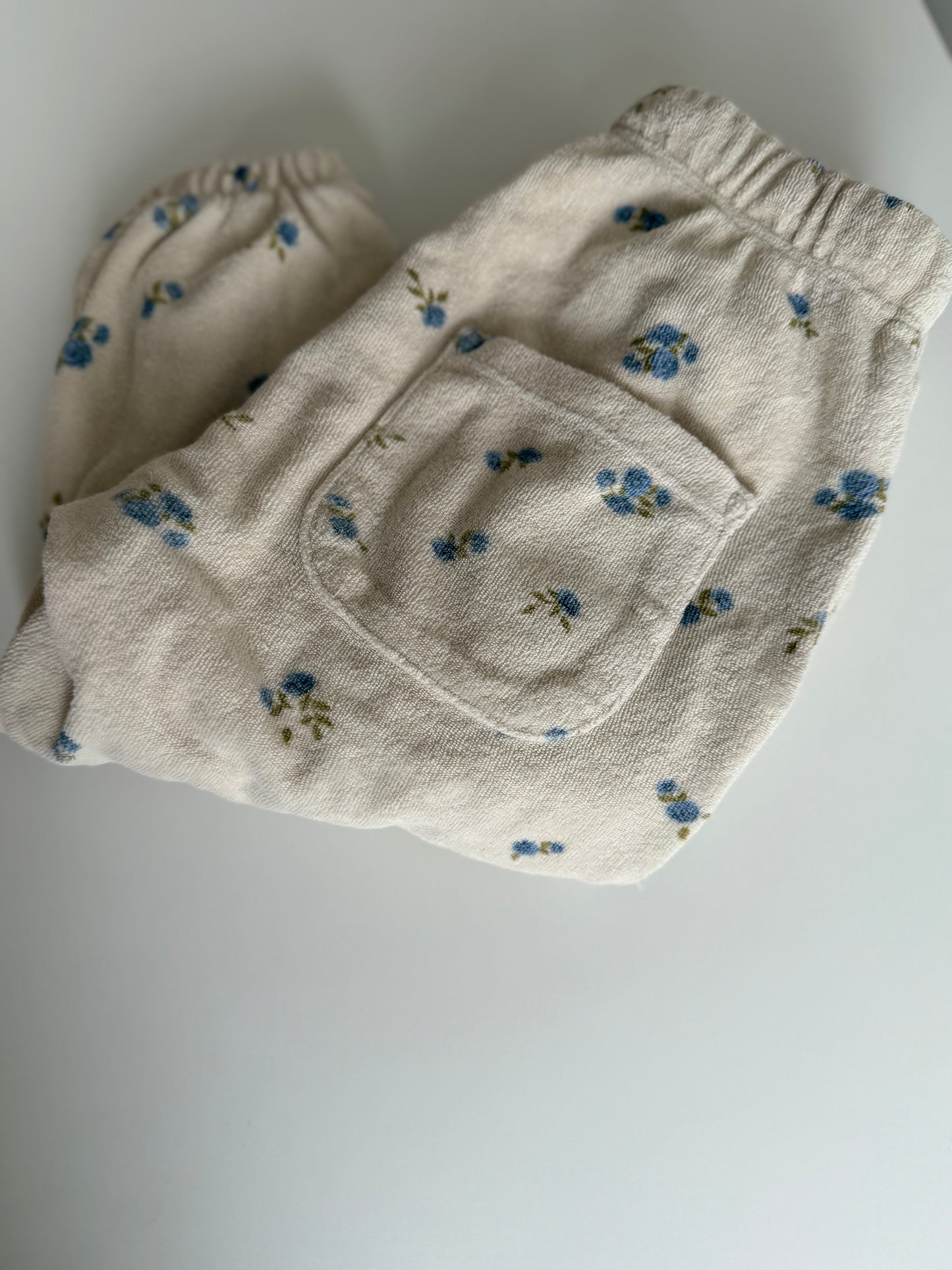 KONGES SLØJD Hose Frottee beige blau 80