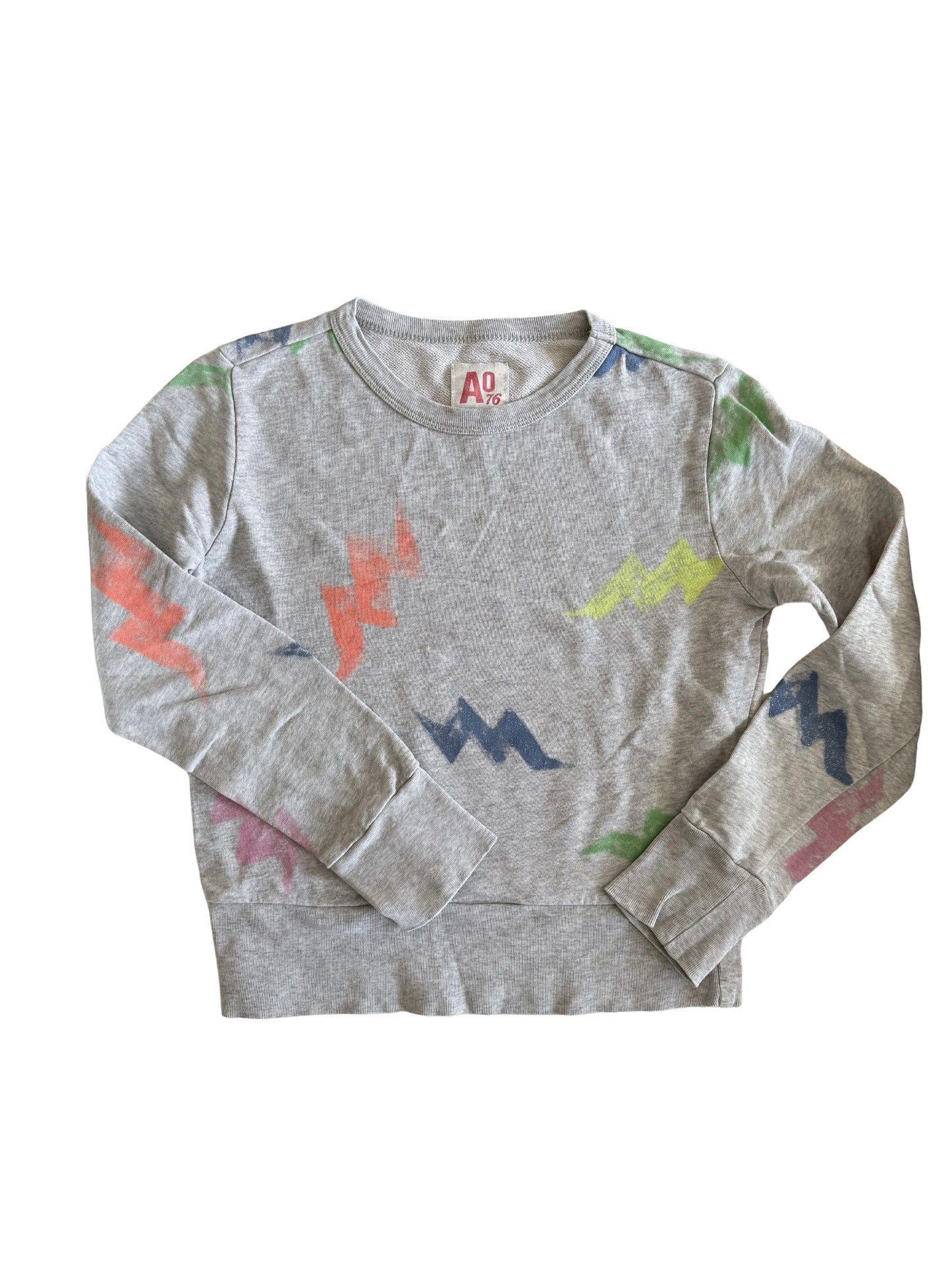 AO76 Sweatshirt grau bunt 152