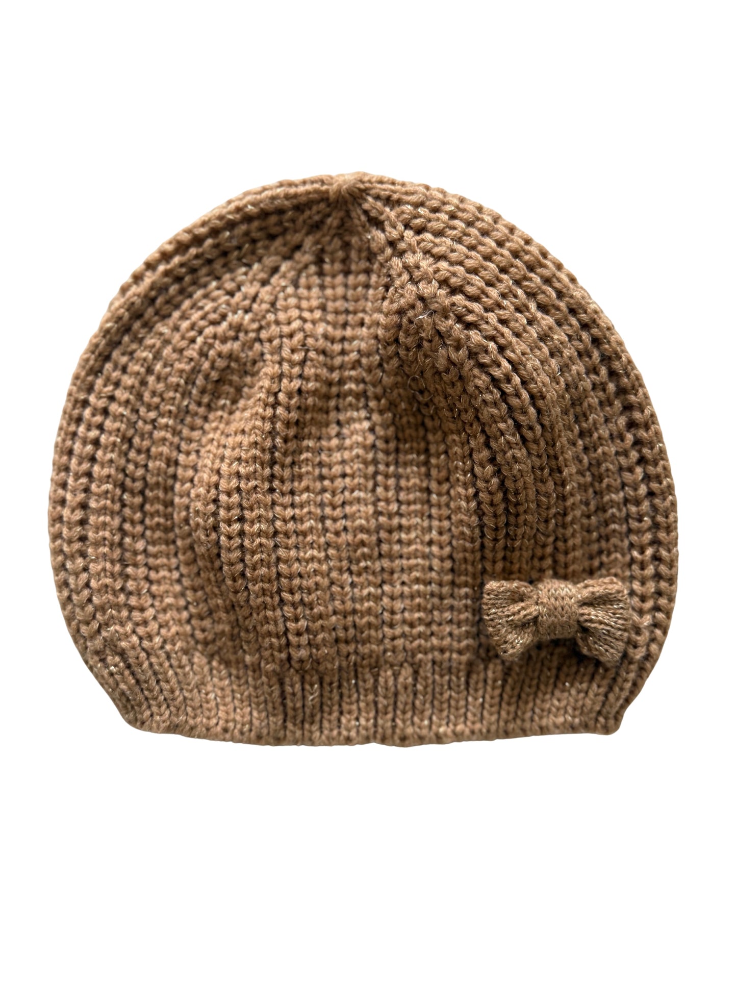 H&M Mütze beige braun Gold 92/104