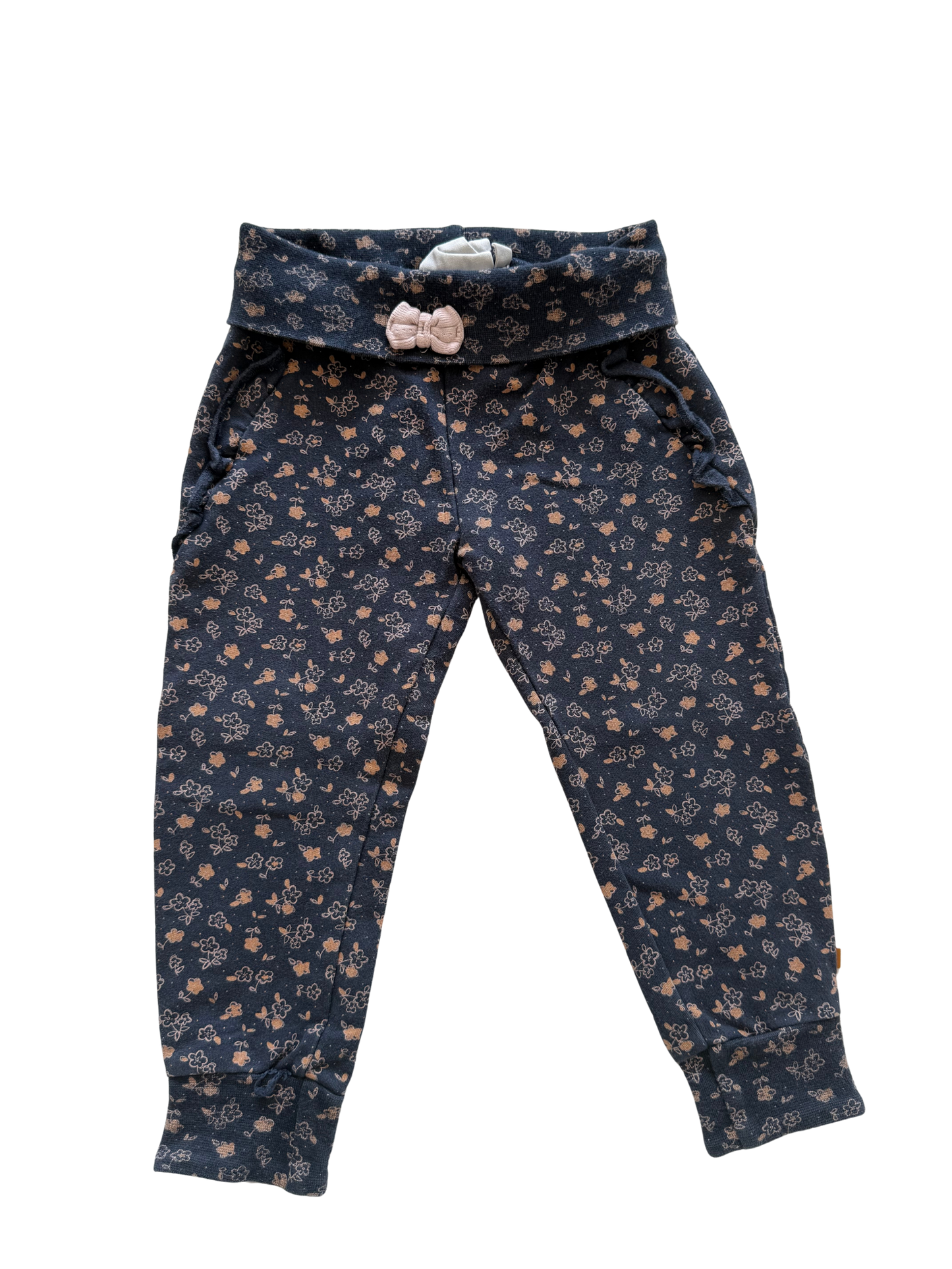 FEETJE Hose dunkelblau Streublumen 86