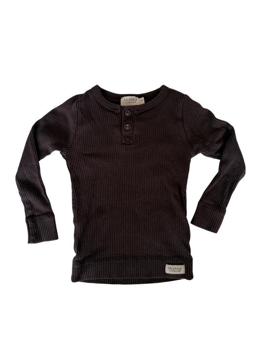 MARMAR Langarmshirt Ripp braun 86