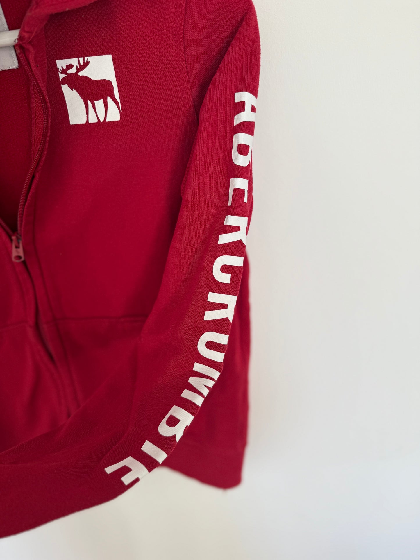 ABERCROMBIE Sweatjacke rot 146