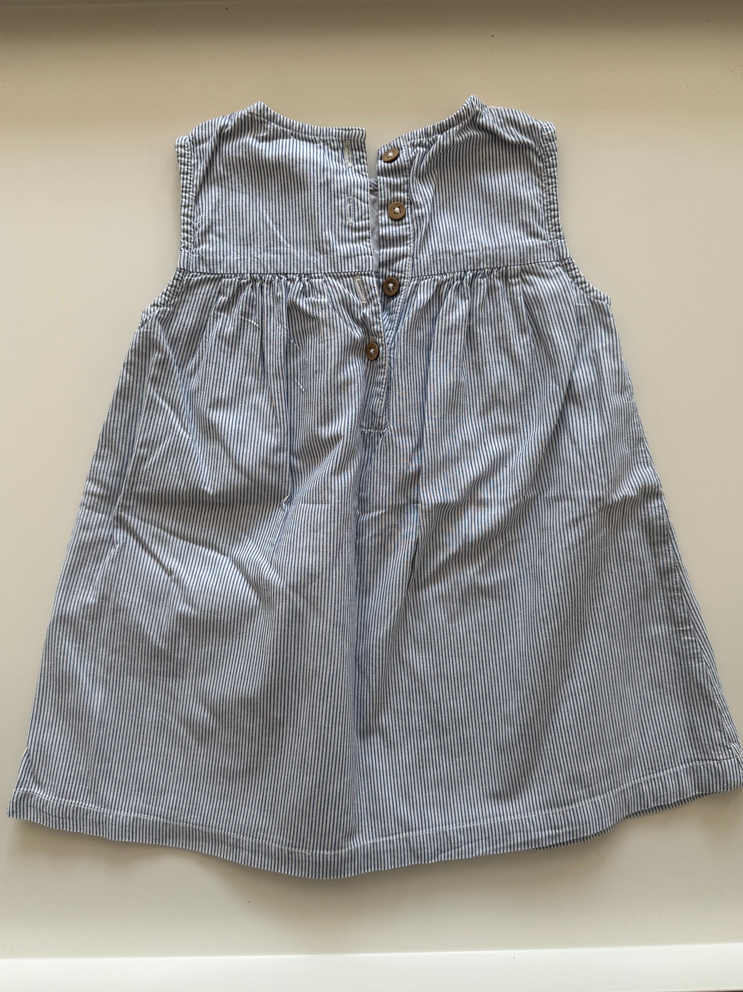 NEWBIE Kleid blau weiß 86