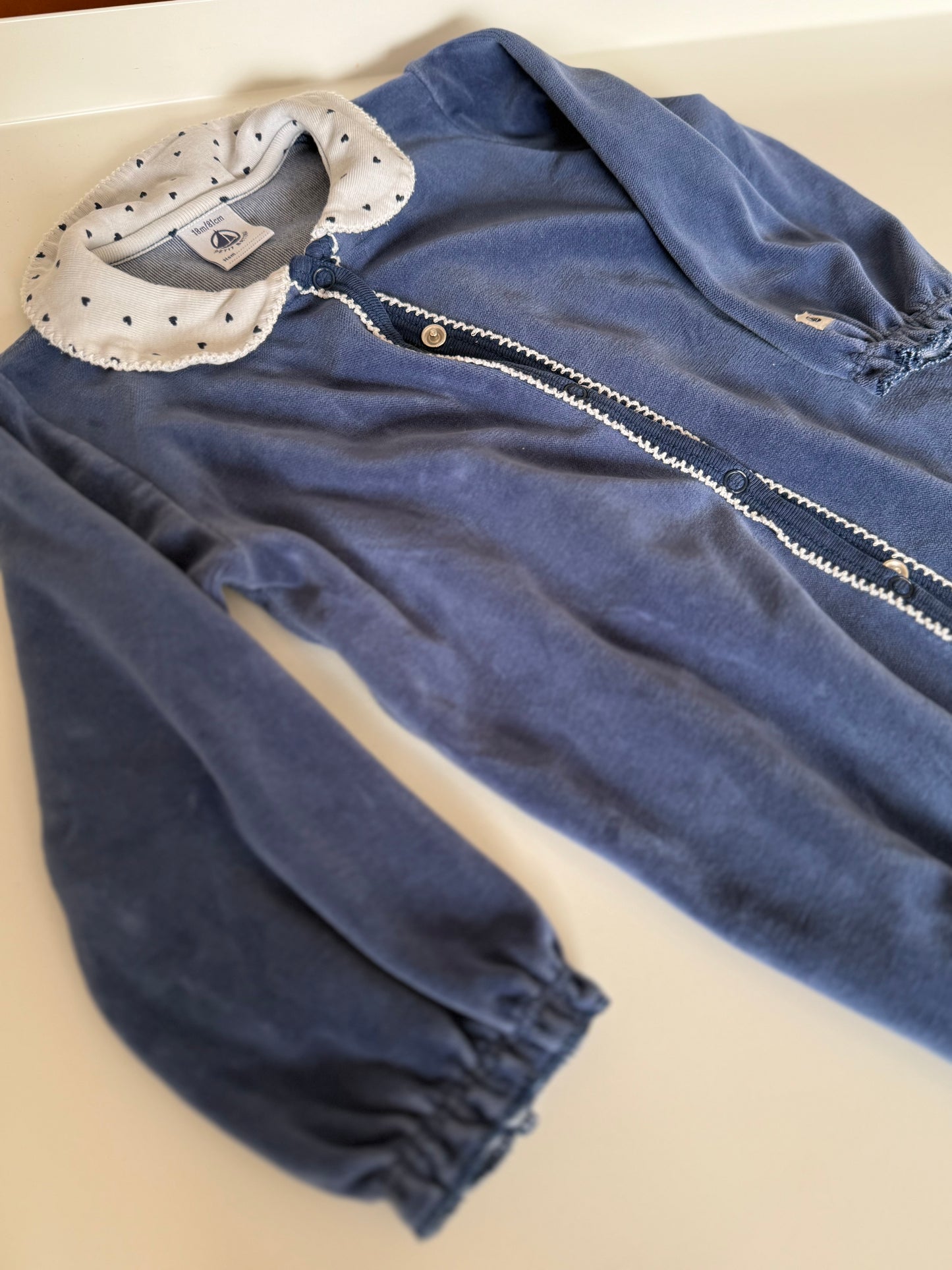 PETIT BATEAU Strampler dunkelblau Nicki 80/86