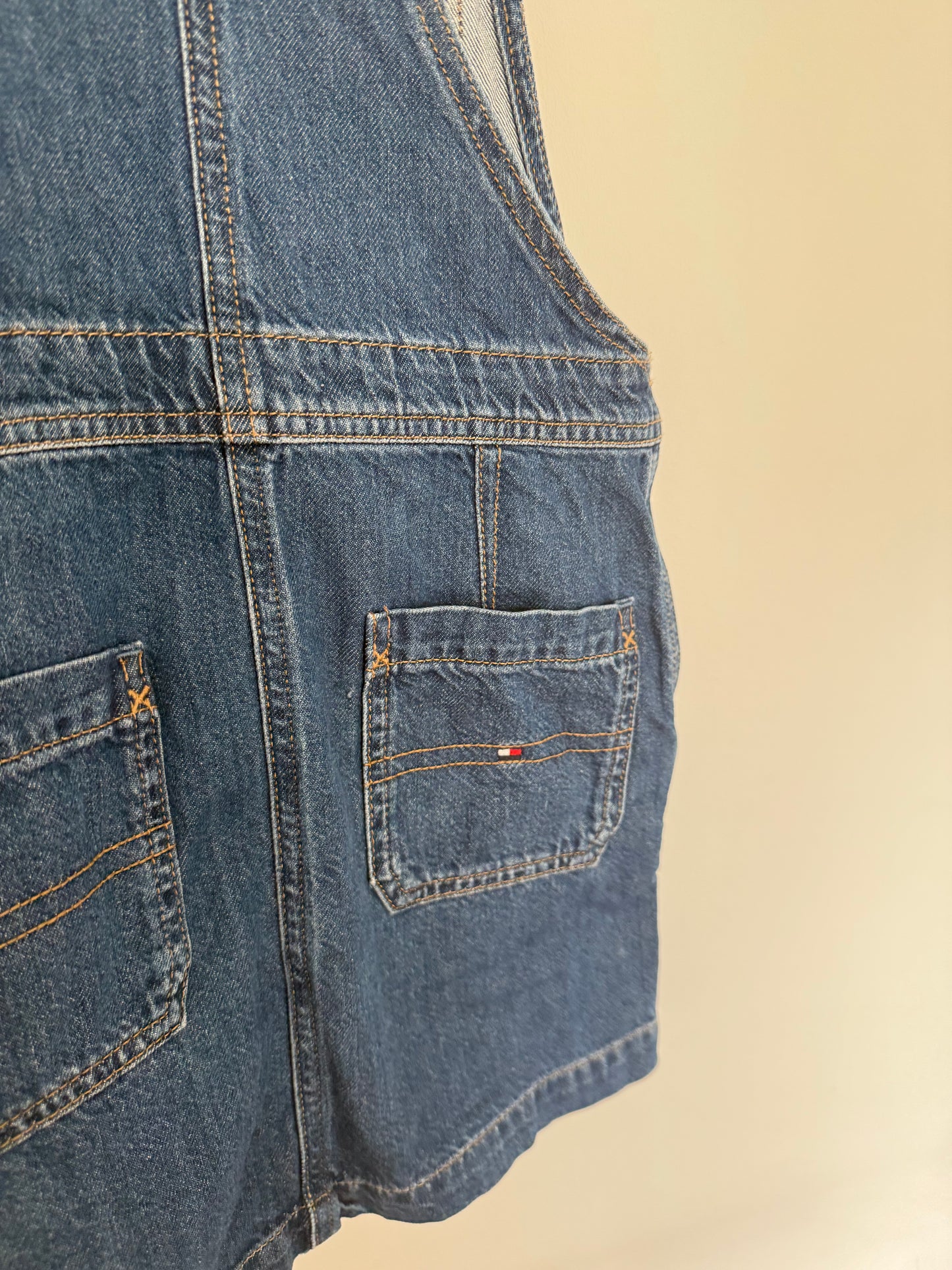 TOMMY HILFIGER Latzrock Kleid Jeans 140