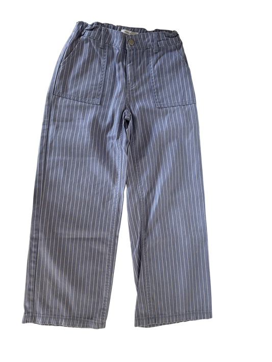 NAME IT Wideleg Jeans gestreift blau weiß 146