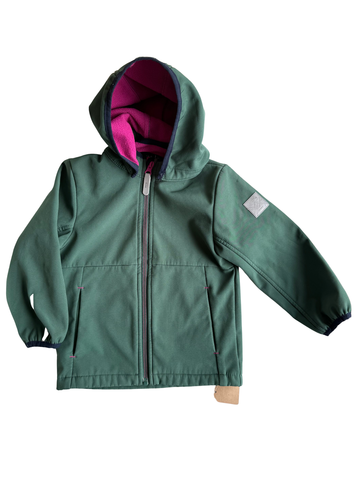 NAME IT Softshell Regenjacke grün pink 98