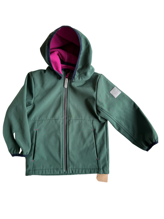 NAME IT Softshell Regenjacke grün pink 98