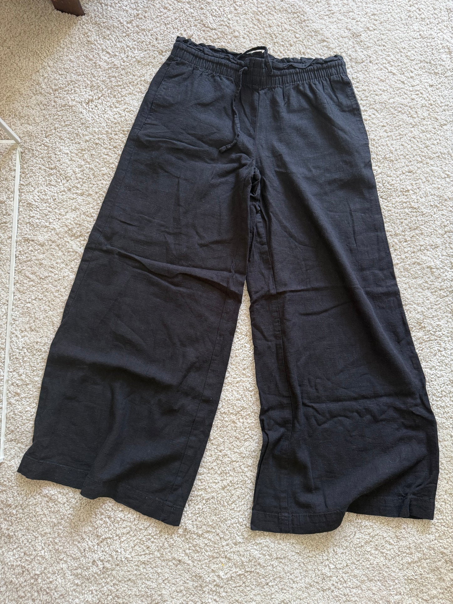 H&M Leinenhose schwarz 164/168