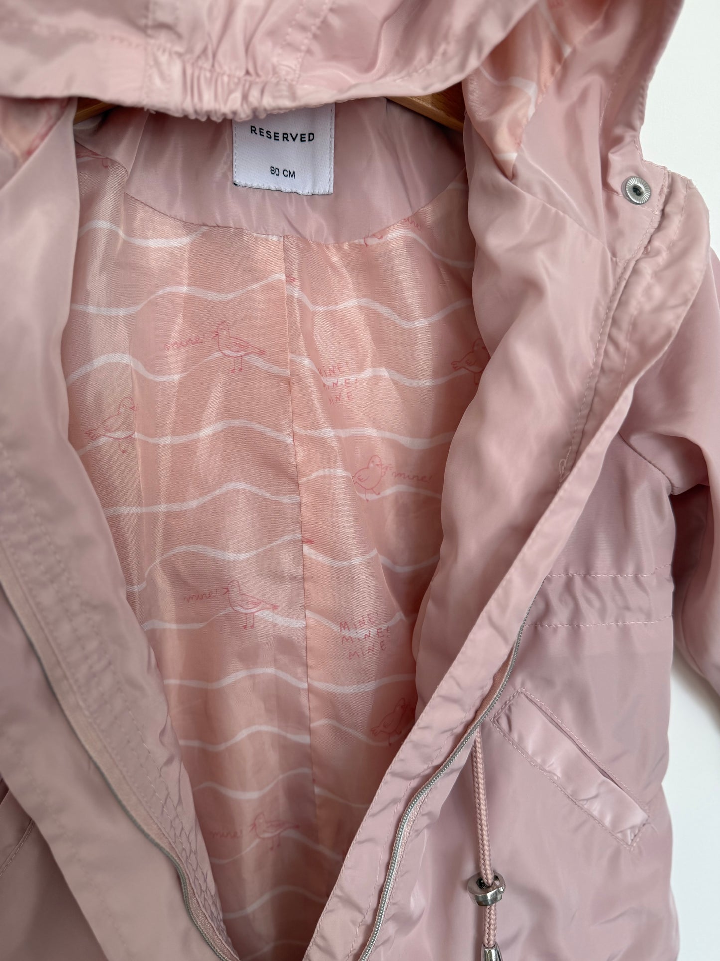 RESERVED Jacke Parka Übergang rosa 80