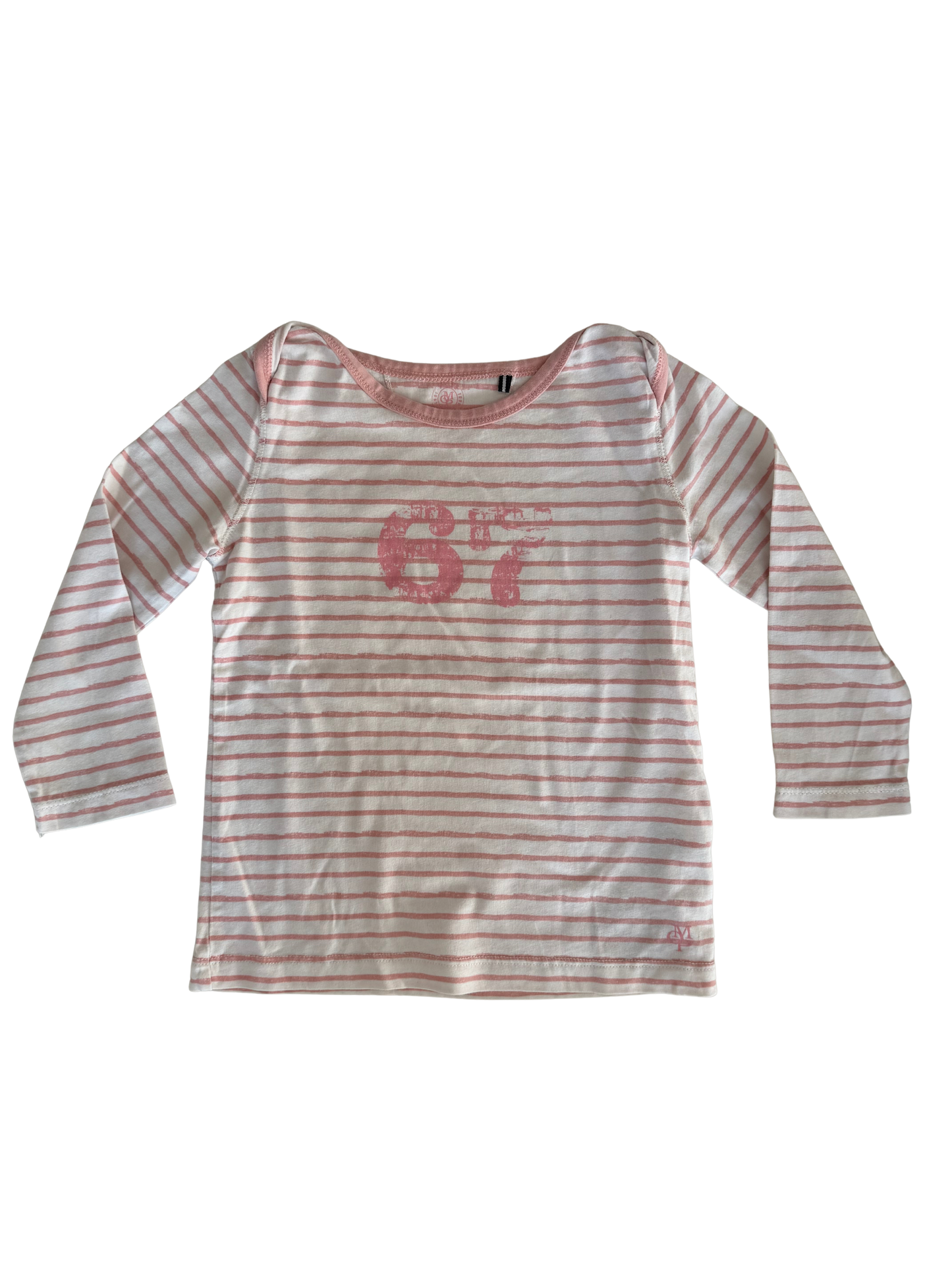 MARC O’POLO Langarmshirt weiß rosa 80