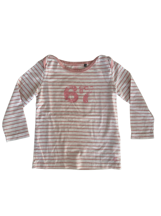 MARC O’POLO Langarmshirt weiß rosa 80