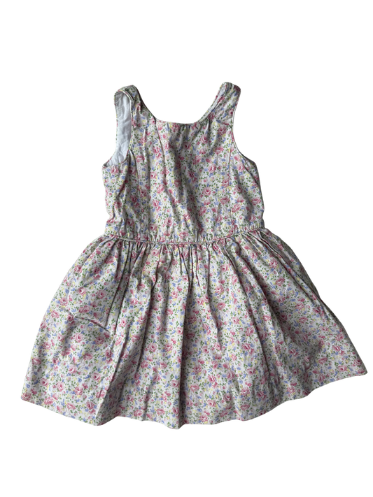 RALPH LAUREN Sommerkleid Streublumen rosa bunt 92