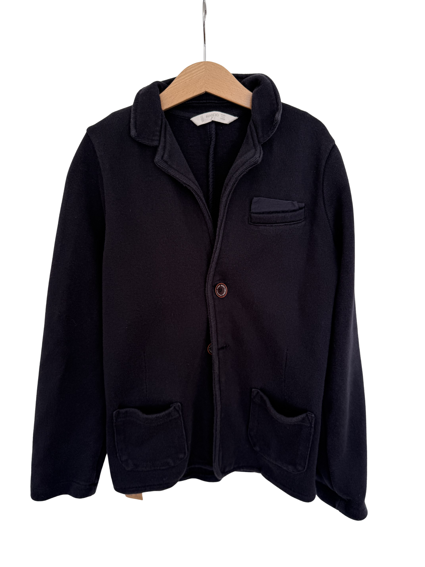 MANGO Sweat Blazer Sakko dunkelblau 152