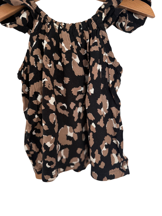 LOL Oberteil Top schwarz braun 86