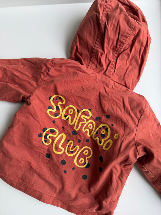 RESERVED Jacke Übergang rostrot grau 74