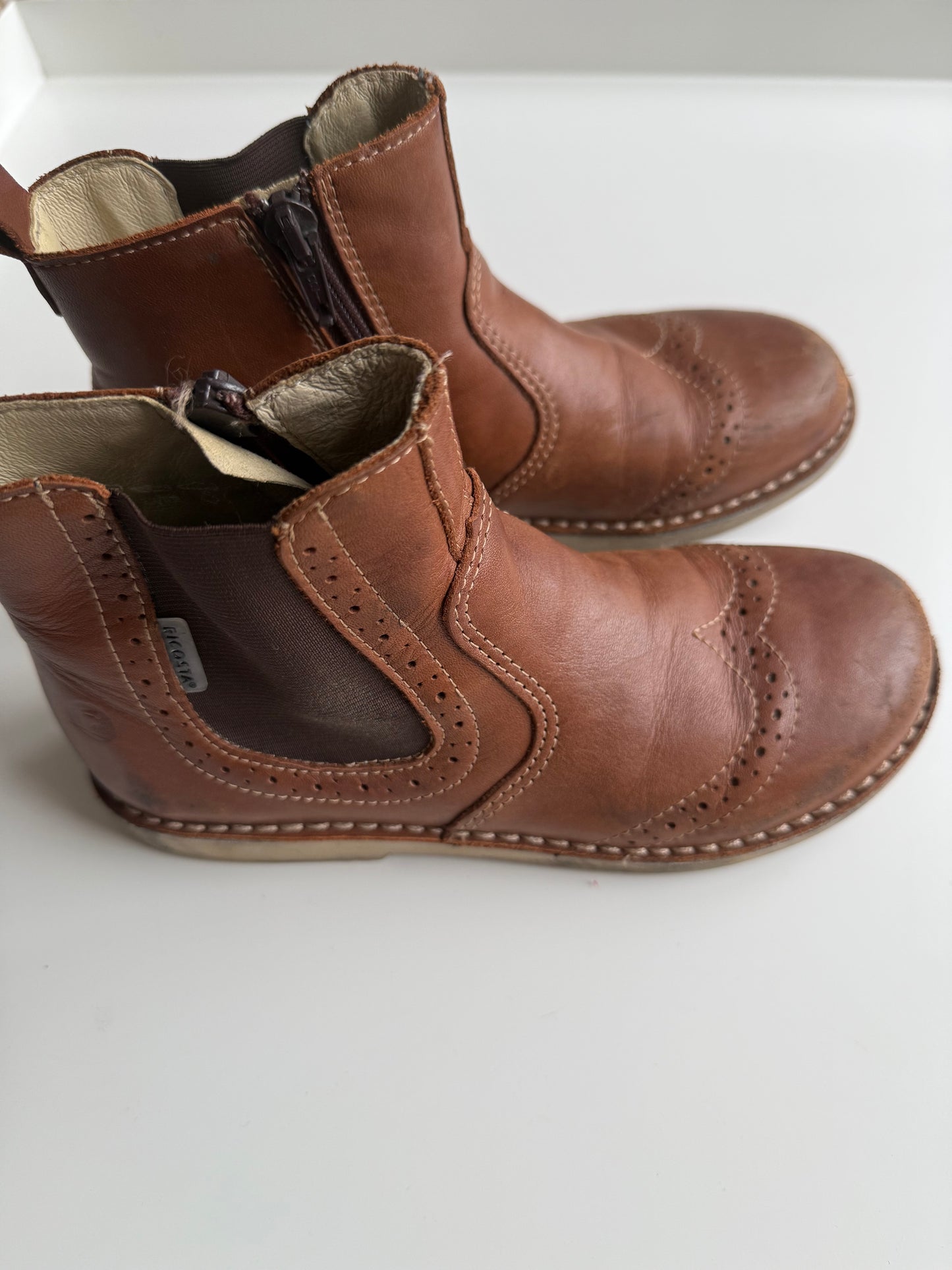 RICOSTA Stiefeletten Chelsea Boots Schuhe Leder braun 32