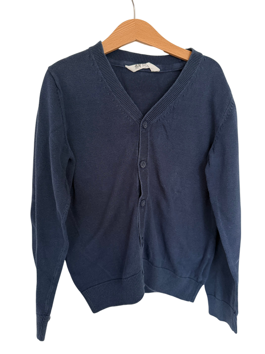 H&M Strickjacke dunkelblau 134/140