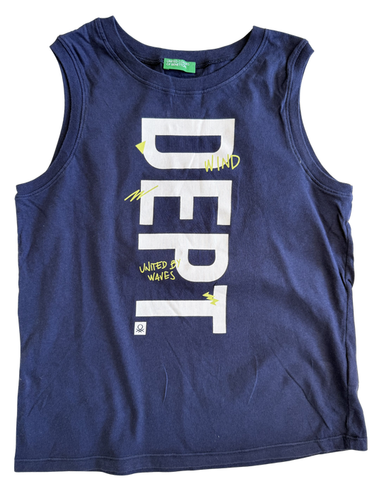 BENETTON Shirt Muscleshirt blau 140