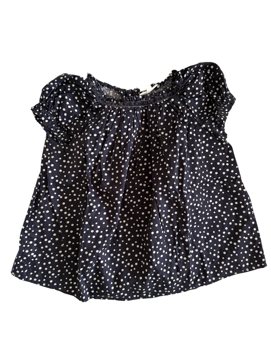 POMPdeLUX Oberteil Bluse blau weiß 104