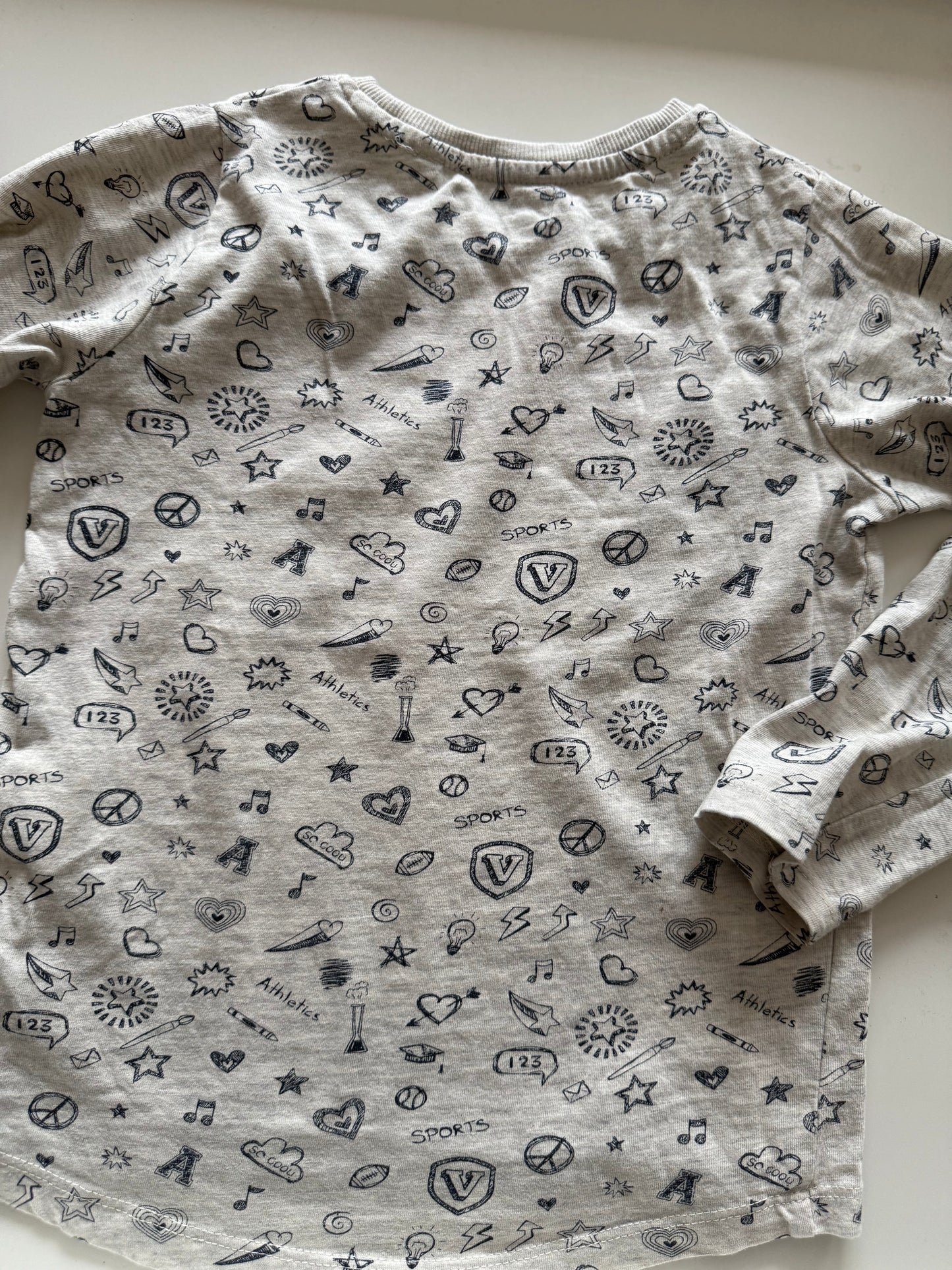 LEMON BERET Langarmshirt print Cuteness overload grau 116/122