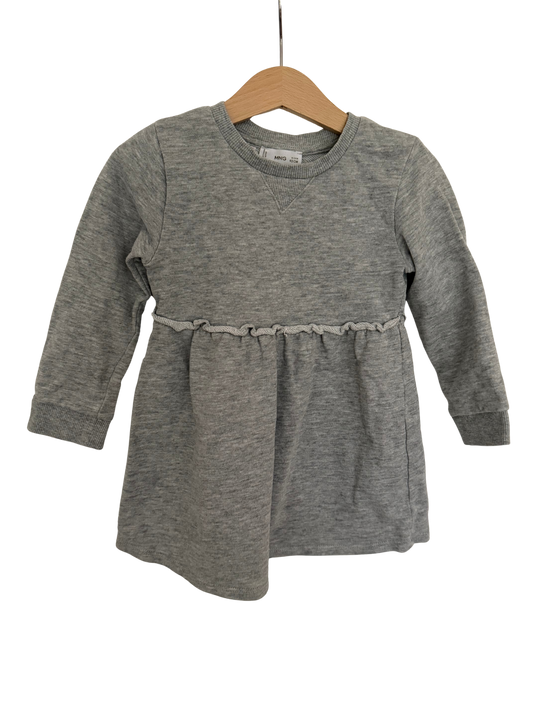 MANGO Kleid Sweat grau 92