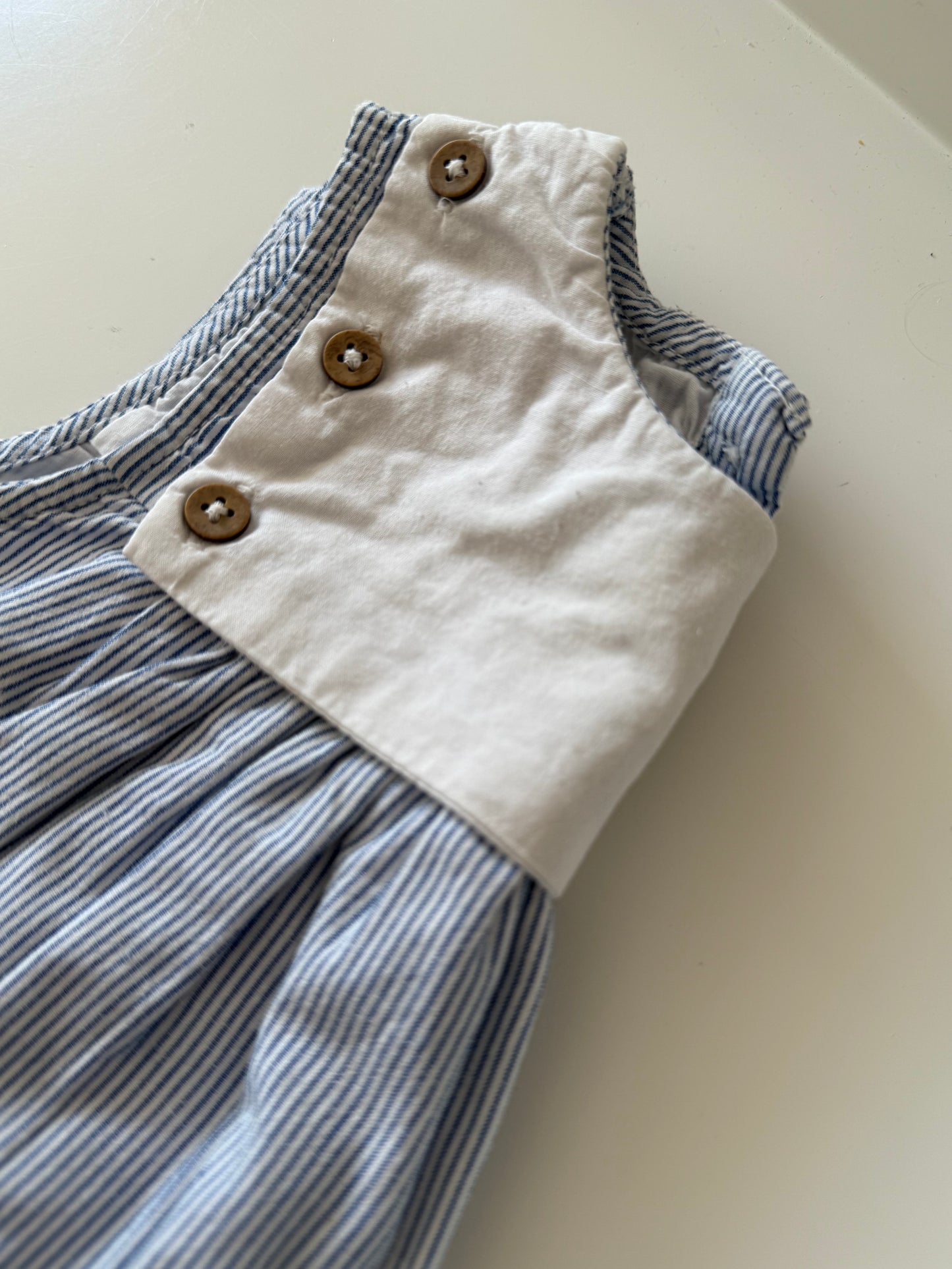 NEWBIE Kleid blau weiß 86